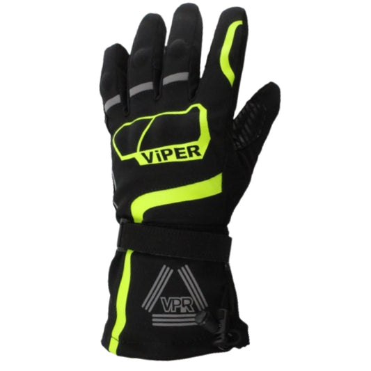 ViPER Shadow Black Yellow CE Approved Gloves