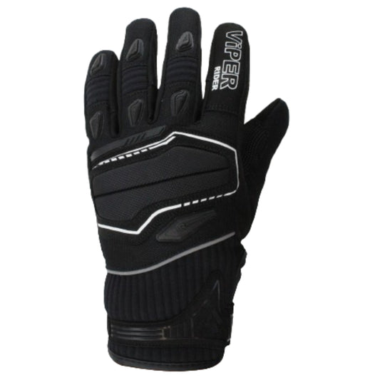 ViPER Street Black White CE Approved Short Gloves