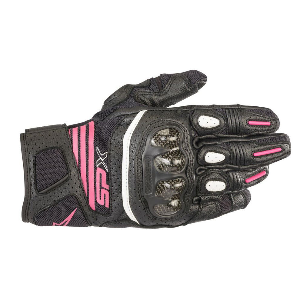 Alpinestars Stella SP-X Air Carbon V2 Motorcycle Gloves - Black/Fuchsia