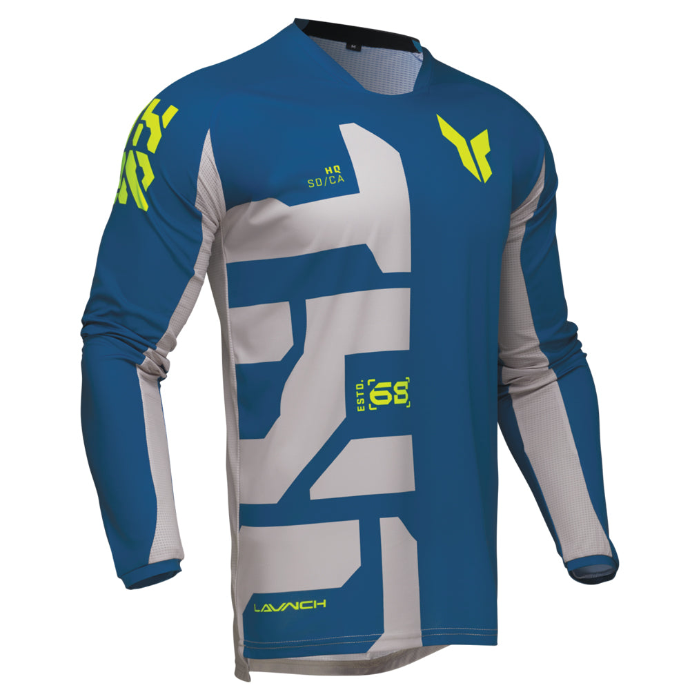 Thor Launchmode Motocross Jersey - Forge Blue