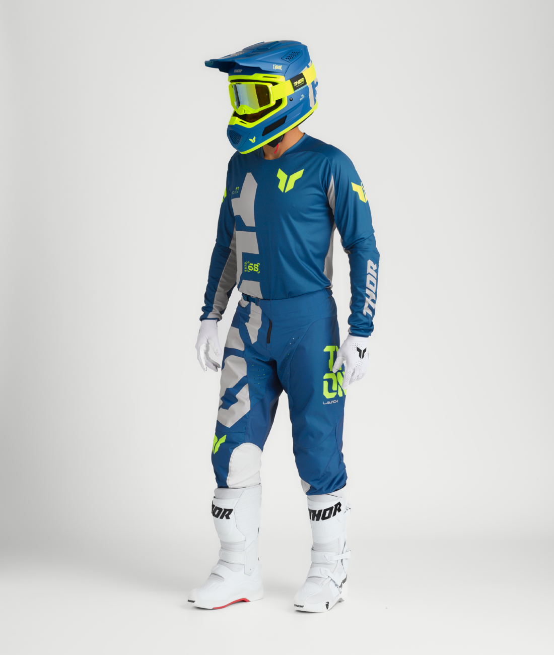 Thor Launchmode Adult Motocross Trouser - Forge Blue