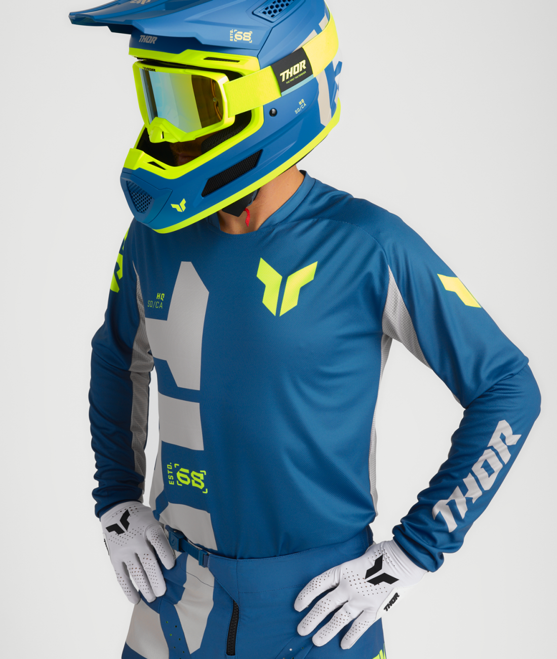 Thor Launchmode Motocross Jersey - Forge Blue