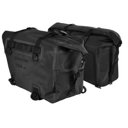 Oxford Aqua P32 Motorcycle Panniers - Black