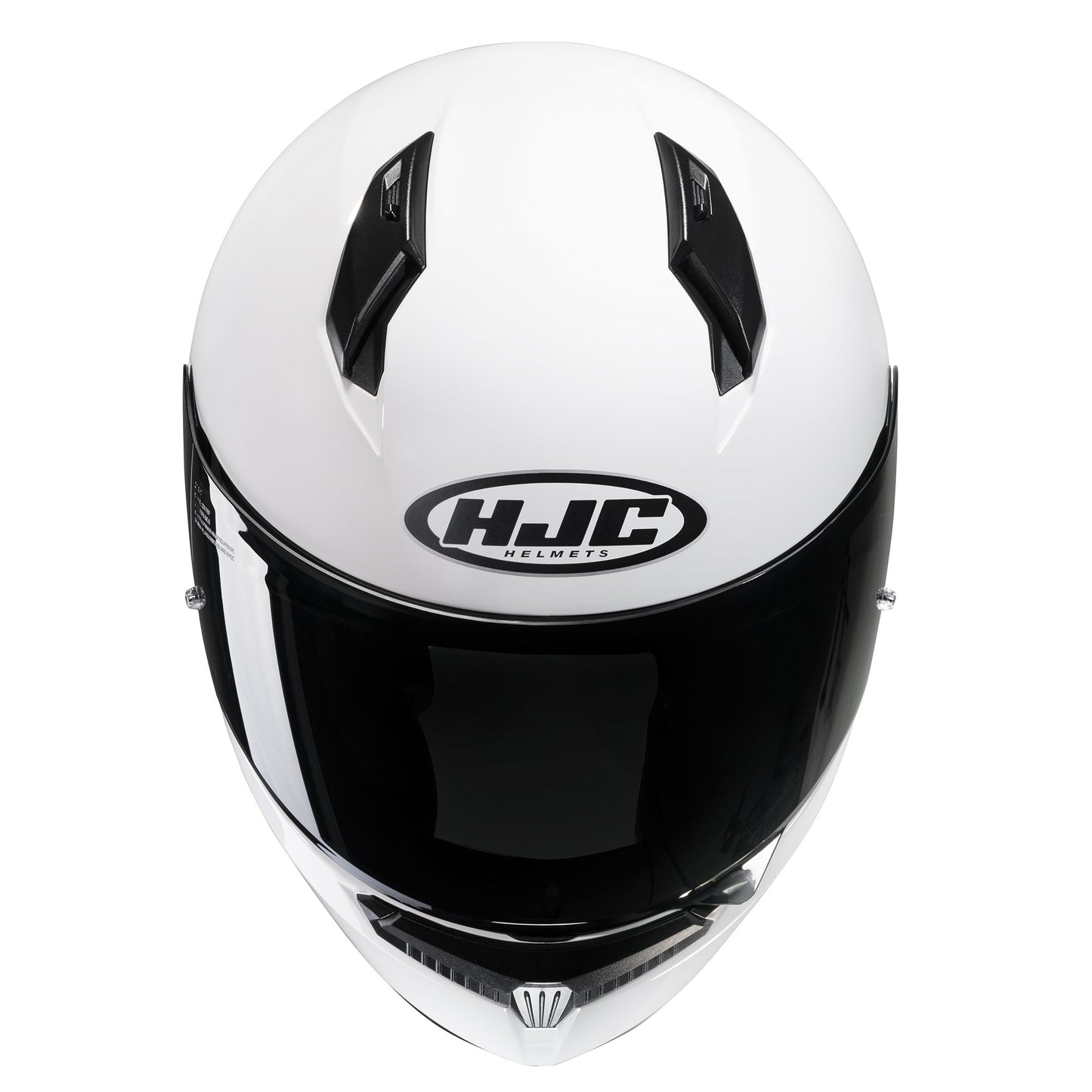 HJC C10 Solid Motorcycle Full Face Helmet - White