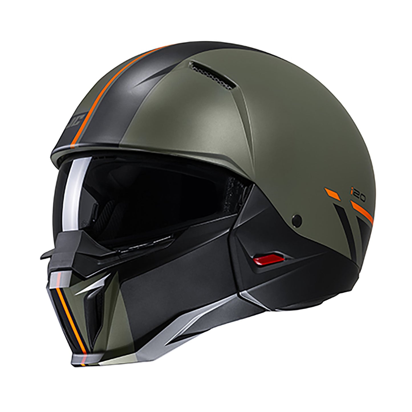 HJC I20 Batol Motorcycle Open Face Helmet - Green