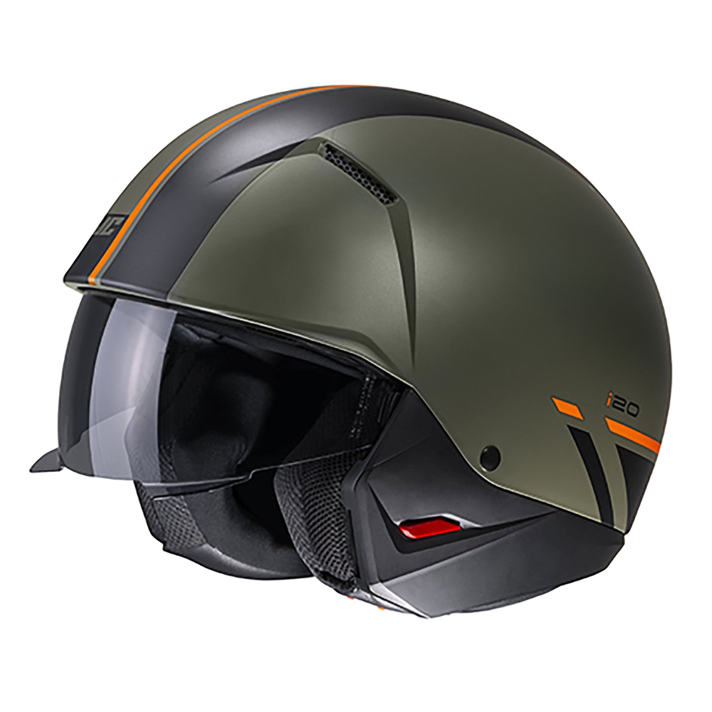 HJC I20 Batol Motorcycle Open Face Helmet - Green