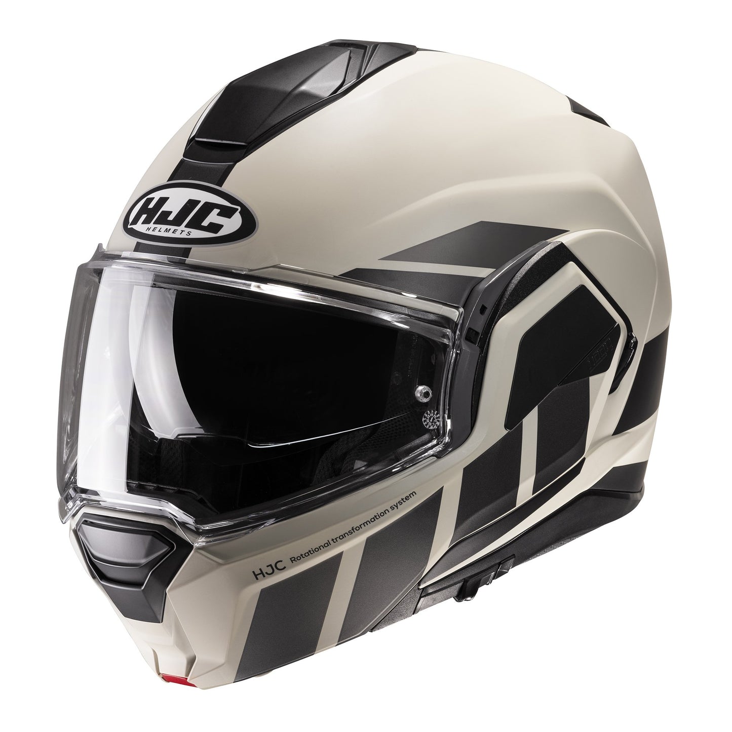 HJC I100 Beis Motorcycle Flip Up Helmet - Brown