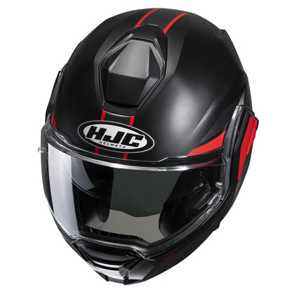 HJC I100 Beis Motorcycle Flip Up Helmet - Red