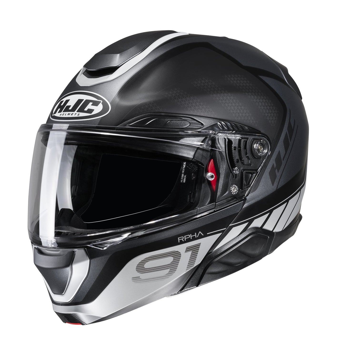 HJC RPHA 91 Rafino Motorcycle Flip Up Helmet - Black