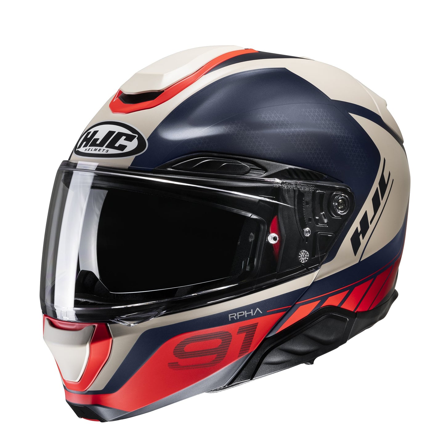 HJC RPHA 91 Rafino Motorcycle Flip Up Helmet - Red