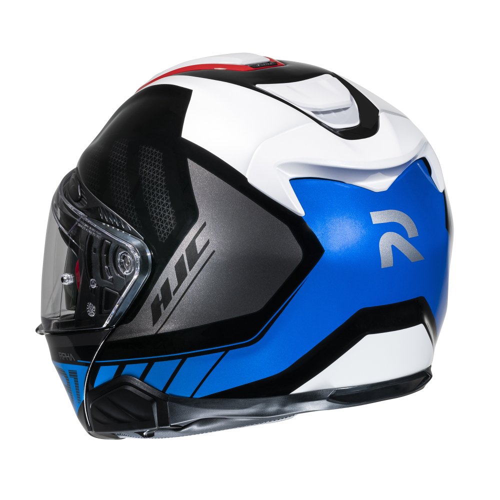 HJC RPHA 91 Rafino Motorcycle Flip Up Helmet - White/Red/Blue