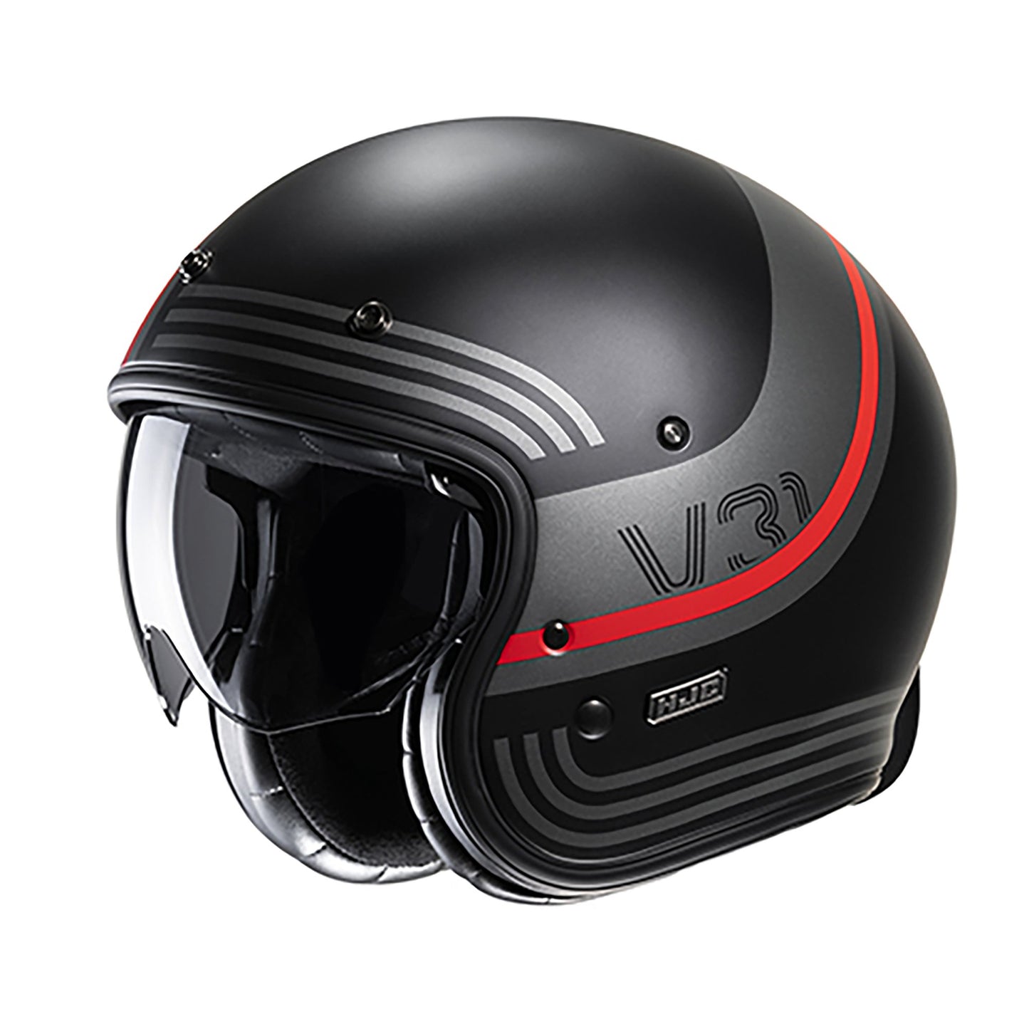 HJC V31 Byron Motorcycle Open Face Helmet - Red