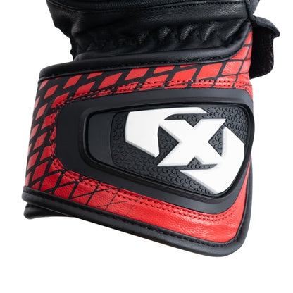 Oxford Nexus 1.0 Mens Motorcycle Gloves - Black/White/Red