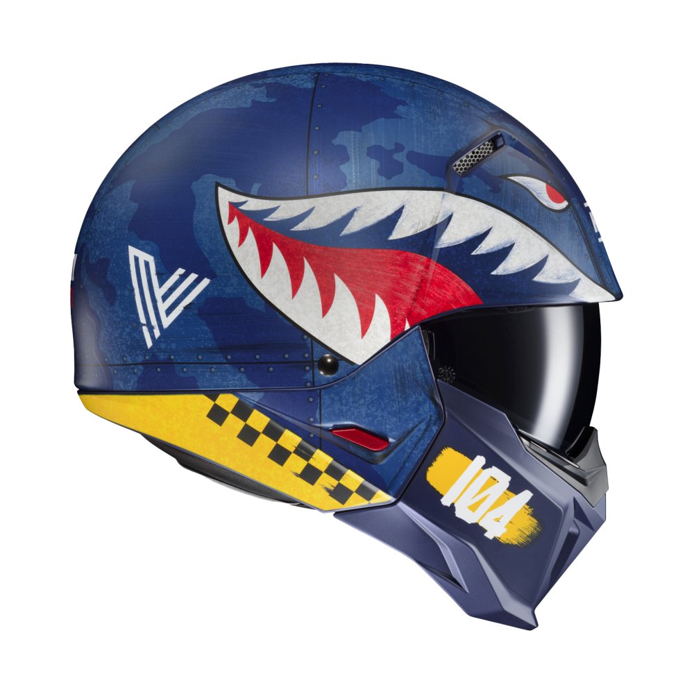 HJC I20 Vanguard Call of Duty Motorcycle Open Face Helmet - Blue