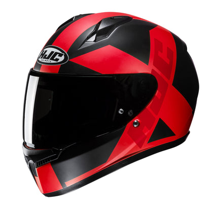 HJC C10 Tez Motorcycle Full Face Helmet - Red