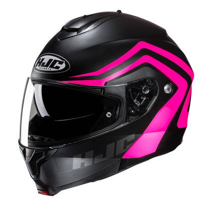 HJC C91N Nepos Motorcycle Flip Up Helmet - Pink