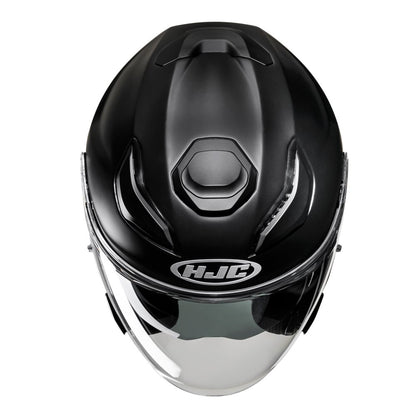 HJC F31 Motorcycle Open Face Helmet - Plain Matt Black