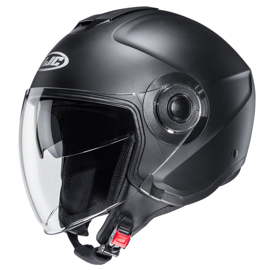 HJC I40N Solid Motorcycle Open Face Helmet - Matt Black