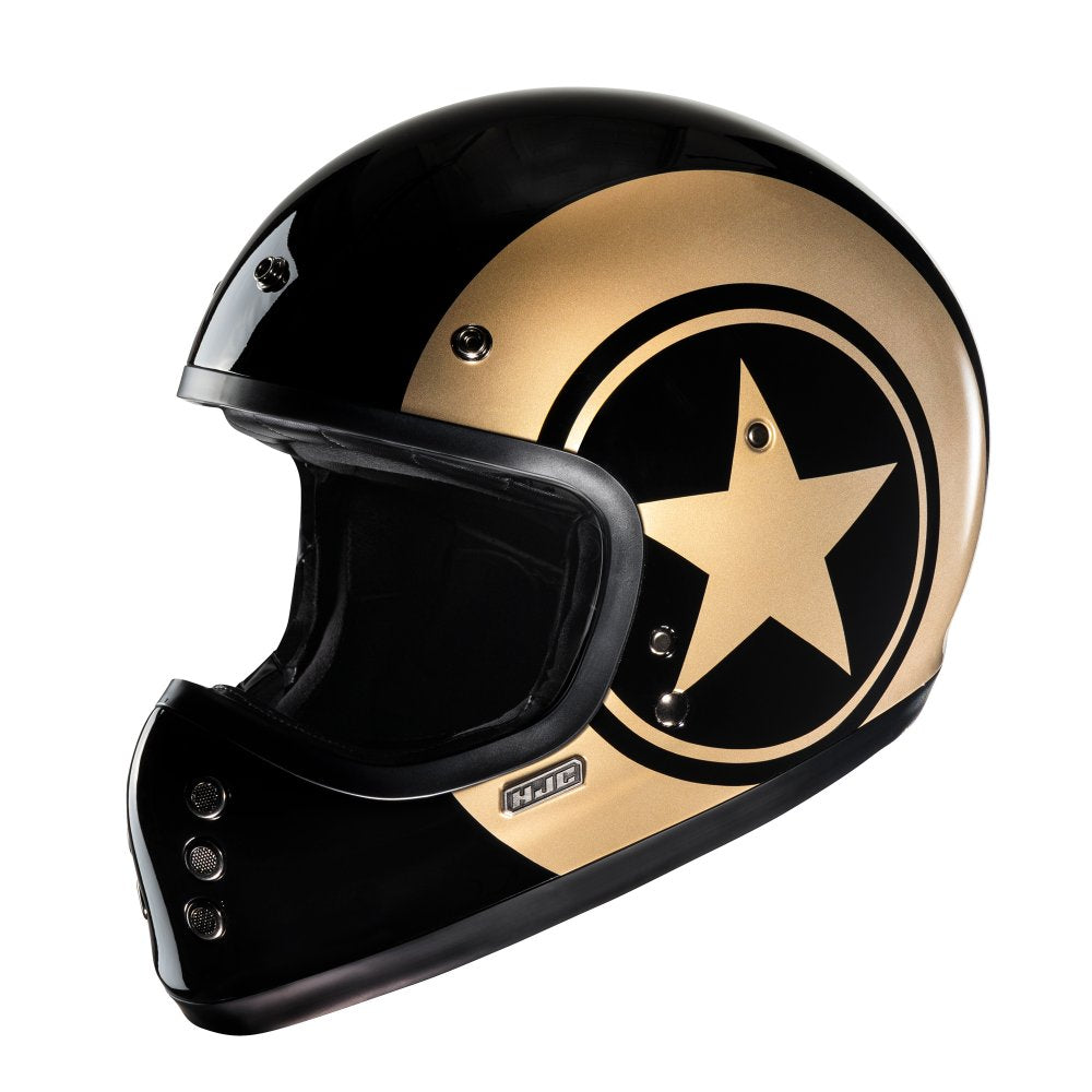 HJC V60 Nyx Motorcycle Full Face Helmet - Gold