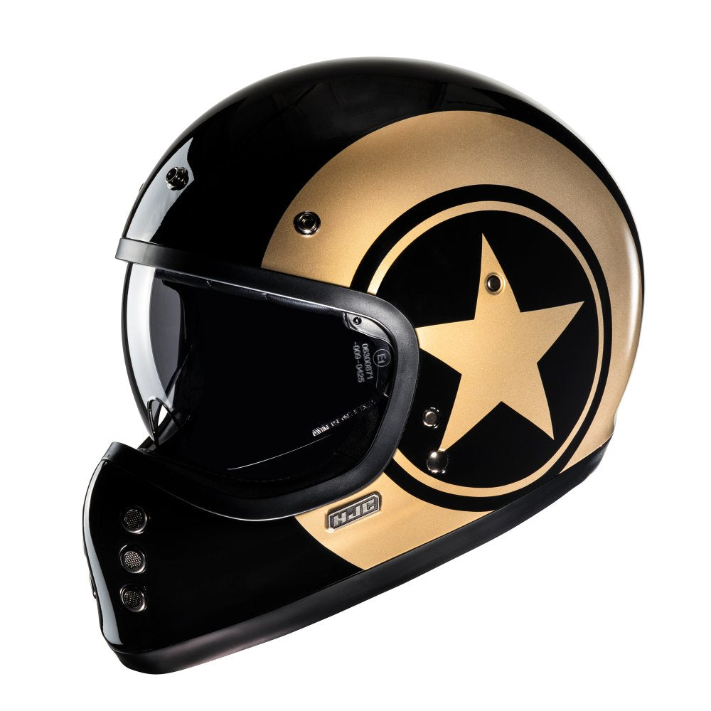 HJC V60 Nyx Motorcycle Full Face Helmet - Gold