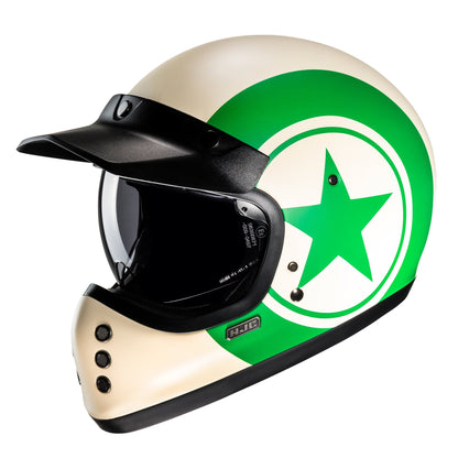 HJC V60 Nyx Motorcycle Full Face Helmet - Green