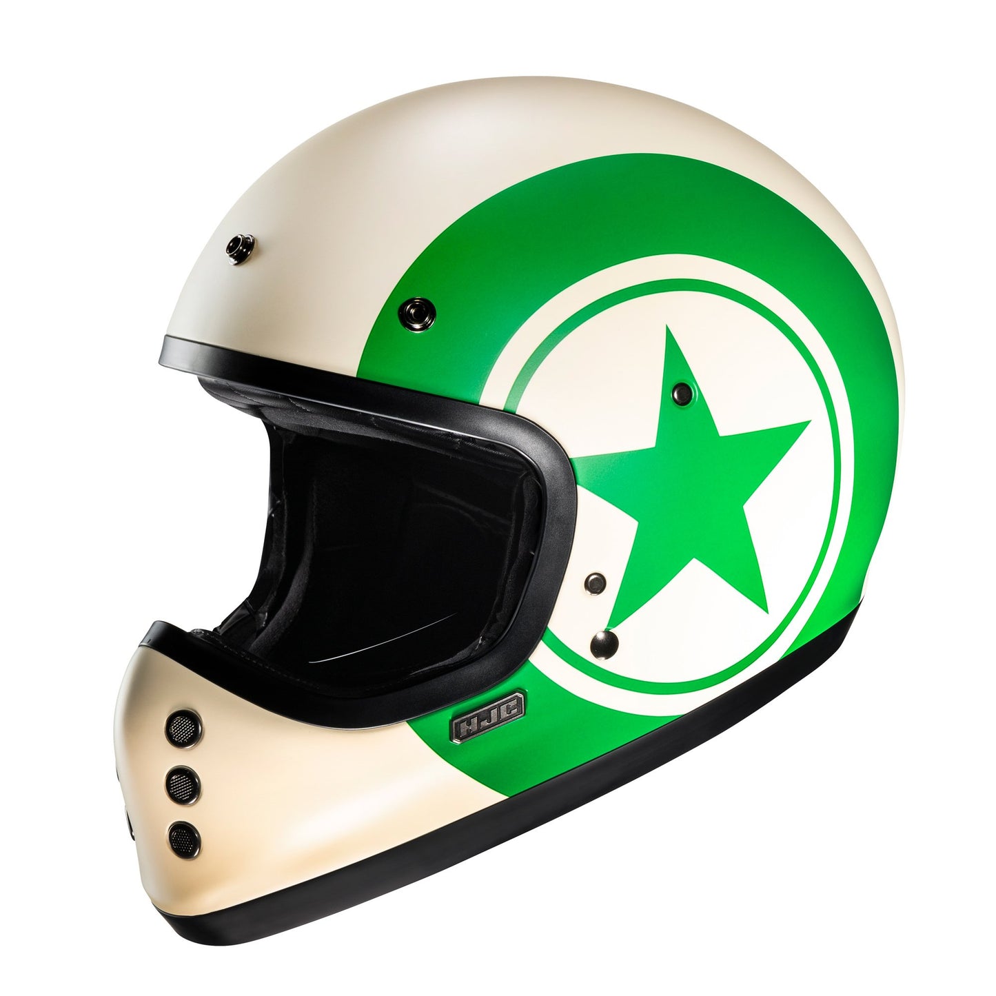 HJC V60 Nyx Motorcycle Full Face Helmet - Green