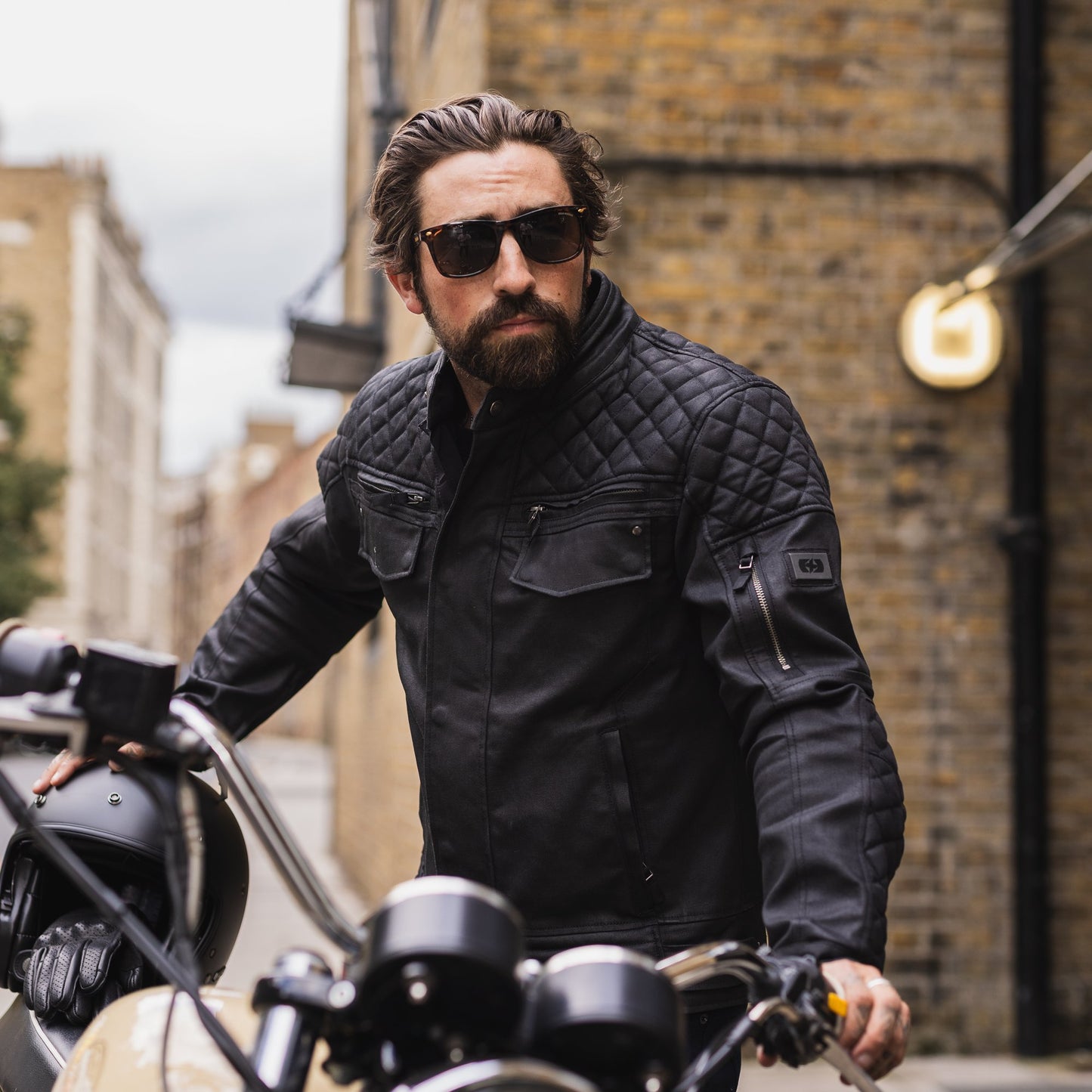 Oxford Hardwick Mens Motorcycle Jacket - Black