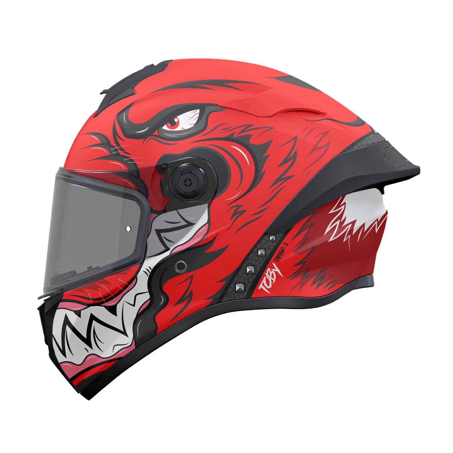 MT Targo S Toby Motorcycle Full Face Helmet - Matt Red