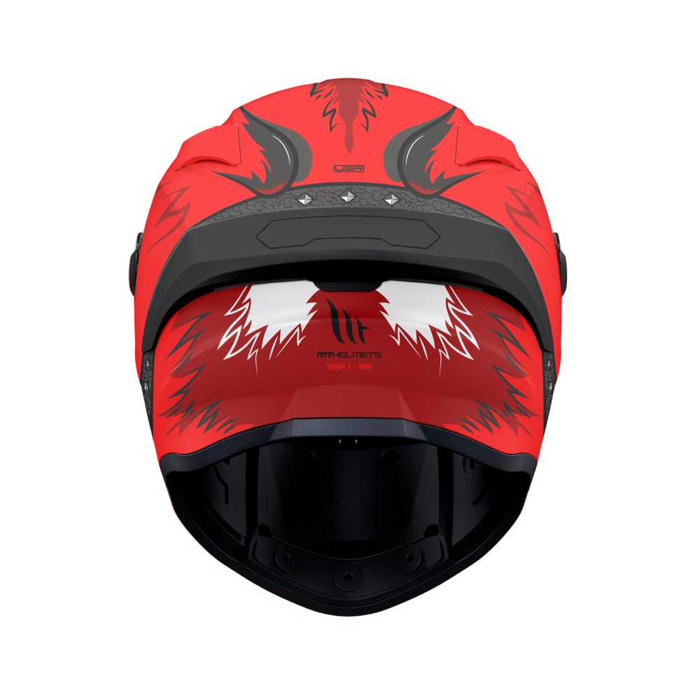 MT Targo S Toby Motorcycle Full Face Helmet - Matt Red