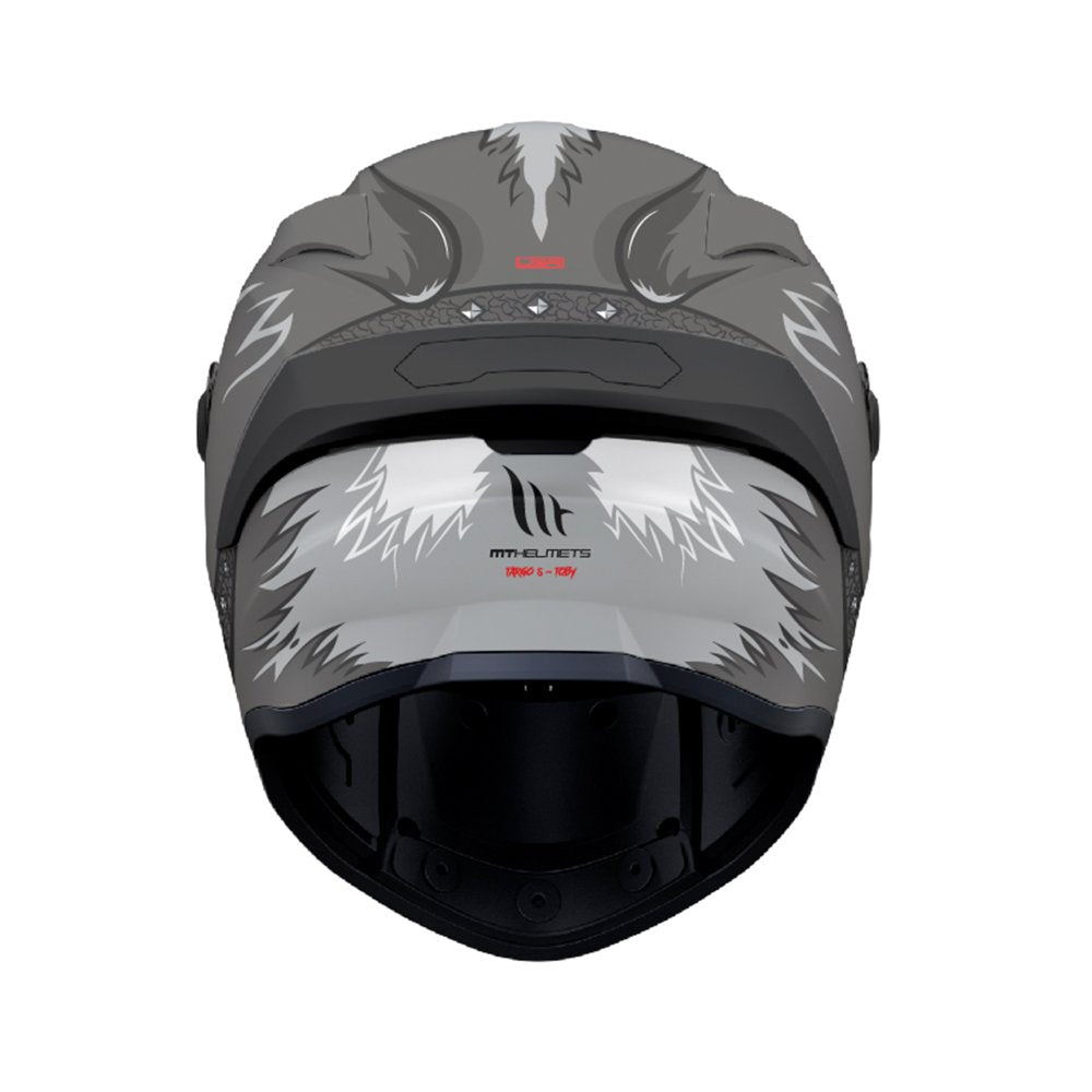 MT Targo S Toby Motorcycle Full Face Helmet - Matt Grey