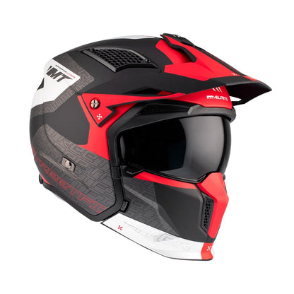 MT Streetfighter SV S Totem Motorcycle Full Face Helmet - Matt Black/Red/White