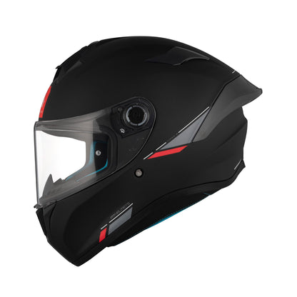 MT Targo S Solid Motorcycle Full Face Helmet - Matt Black