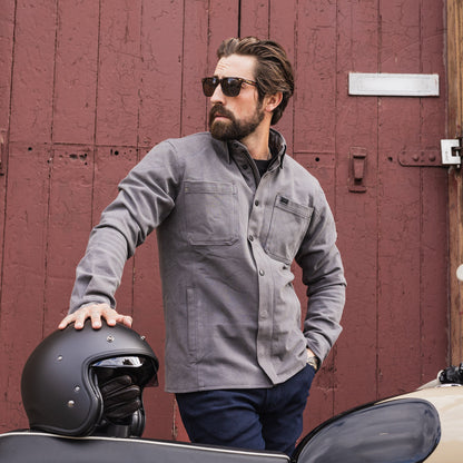 Oxford OA AA Ridgeback Mens Motorcycle Shirt - Grey