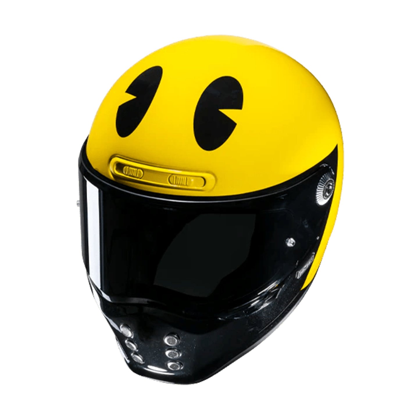 HJC V10 Pac-Man Bandai Namco Motorcycle Full Face Helmet - Yellow