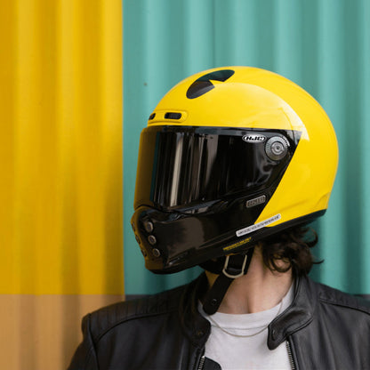 HJC V10 Pac-Man Bandai Namco Motorcycle Full Face Helmet - Yellow