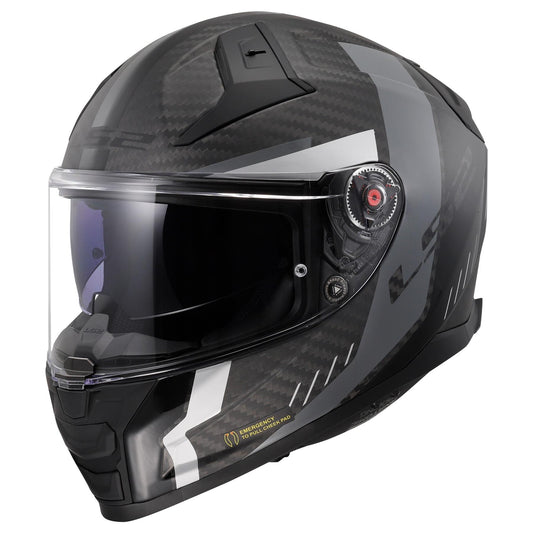 LS2 FF811 VECTOR-II GRID Carbon Helmet - Matt Black Grey