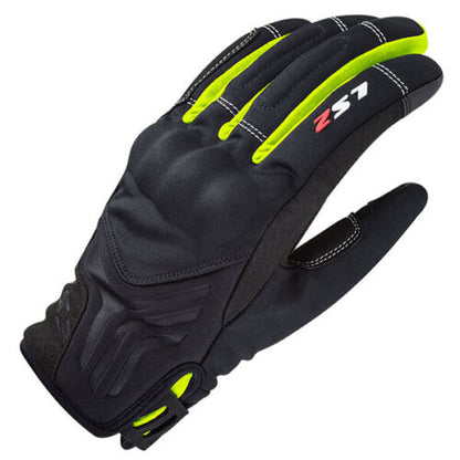 LS2 JET II Mens Winter Gloves - Black Hi-Viz