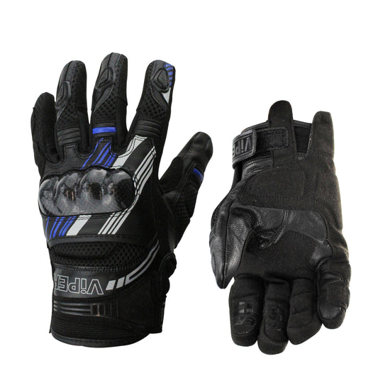 ViPER Summer Motorcycle Rage CE Approved Gloves Blue