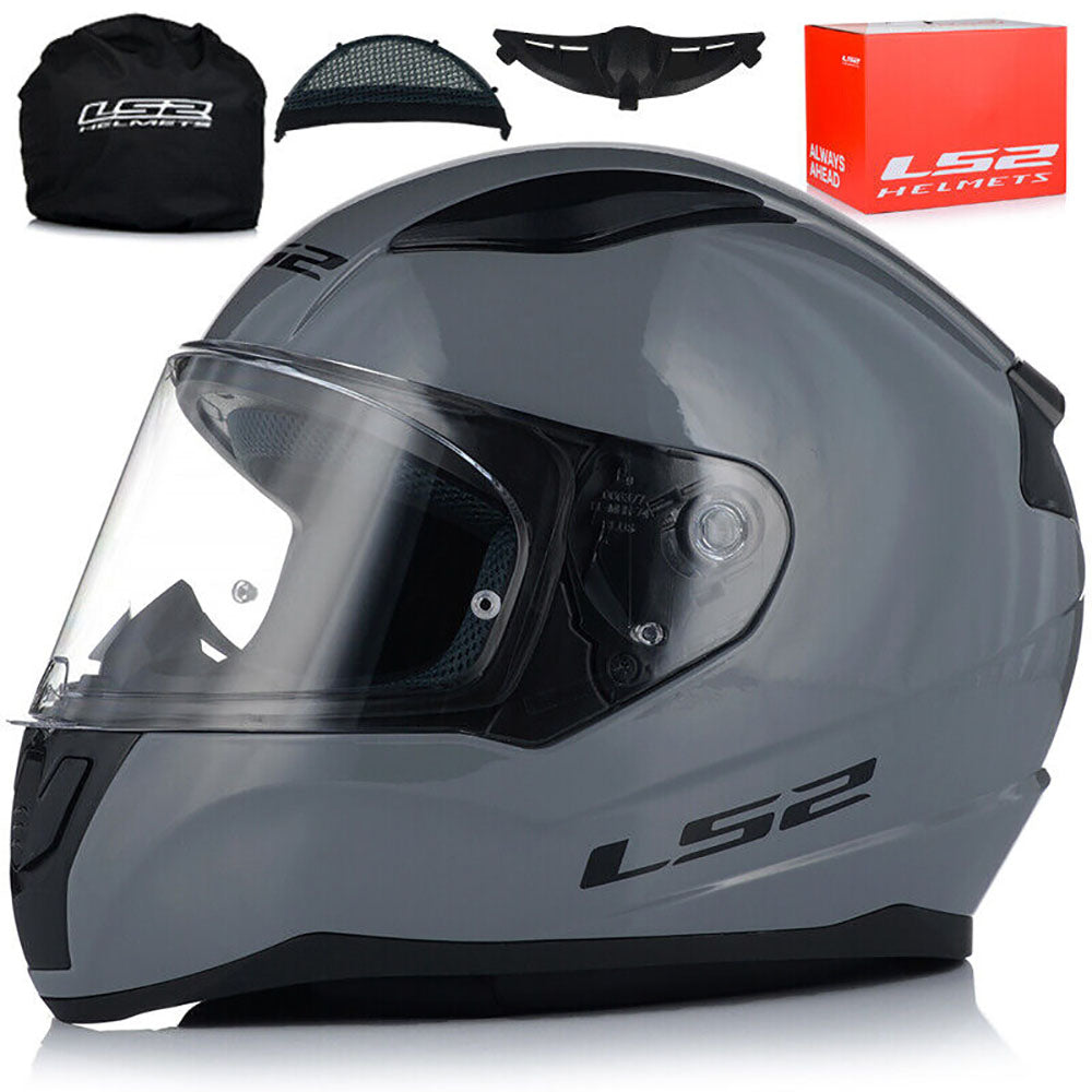 Riderwear | LS2 FF353 RAPID II Nardo Grey ECE2206 Full Face Motorbike Helmet