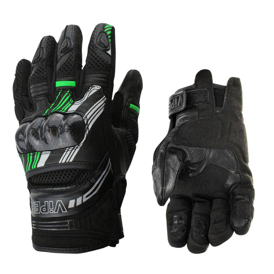 ViPER Summer Motorcycle Rage CE Approved Gloves Green