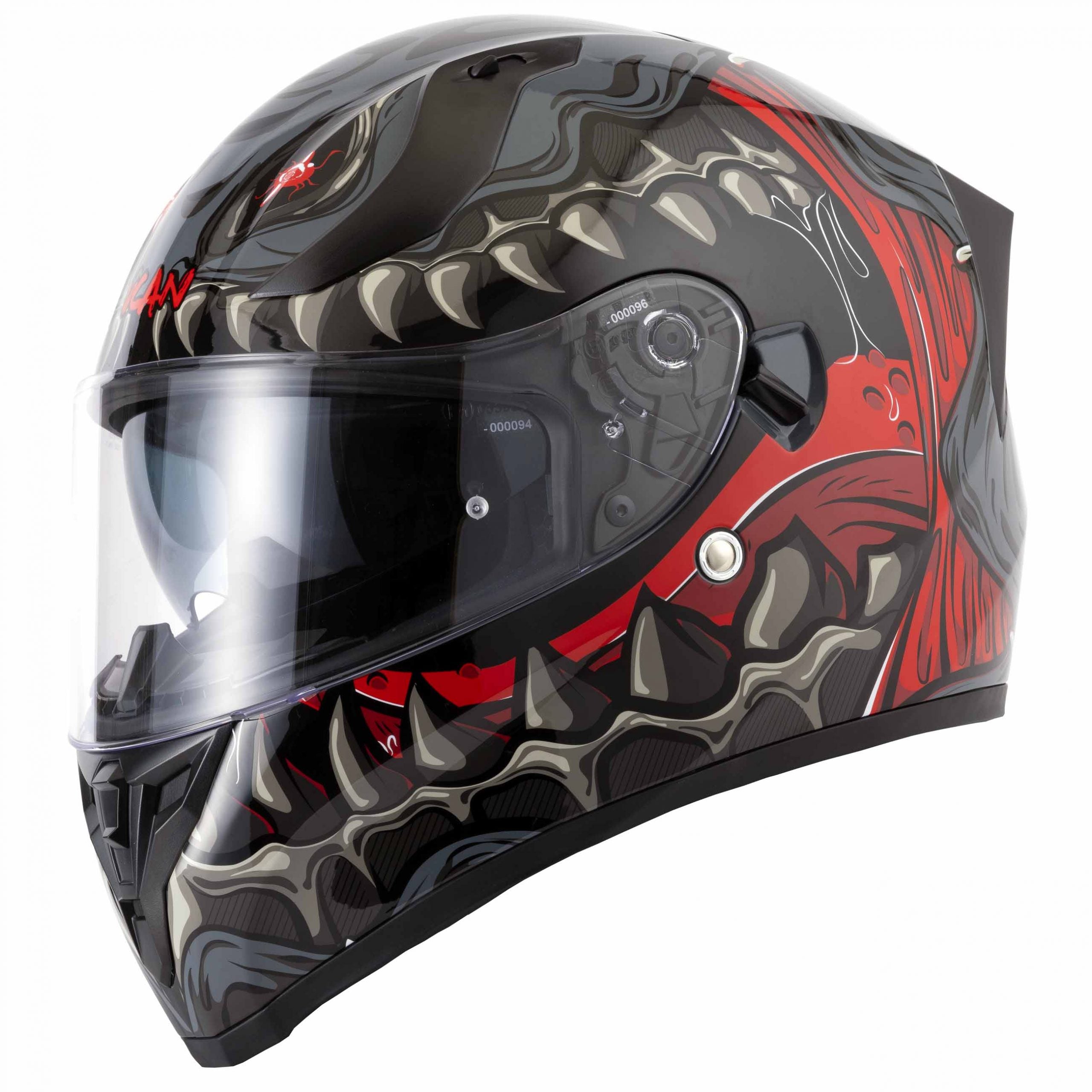 VCAN H128 FULL FACE HELMET TITAN GREY Riderwear