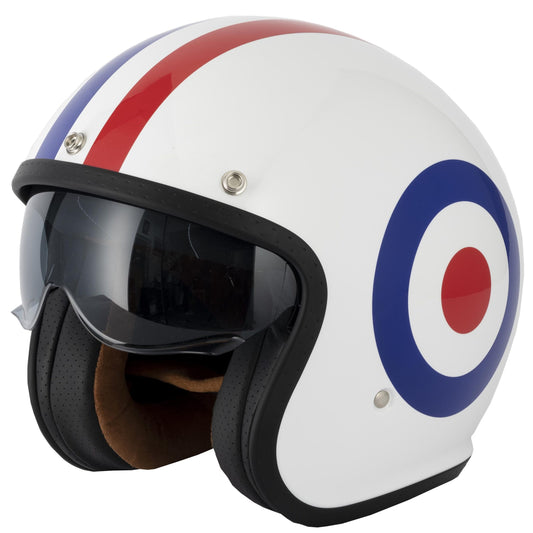 Vcan H589 Roundel Open Face Helmet