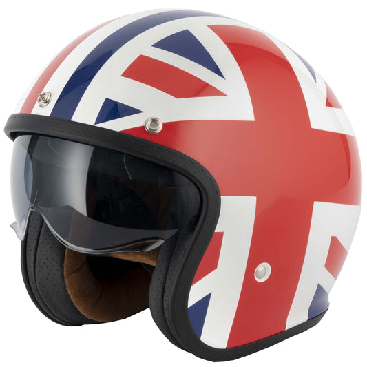 VCAN H589 Union Jack Open Face Helmet