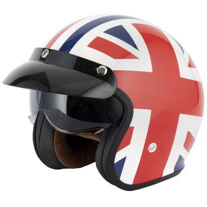 VCAN H589 Union Jack Open Face Helmet