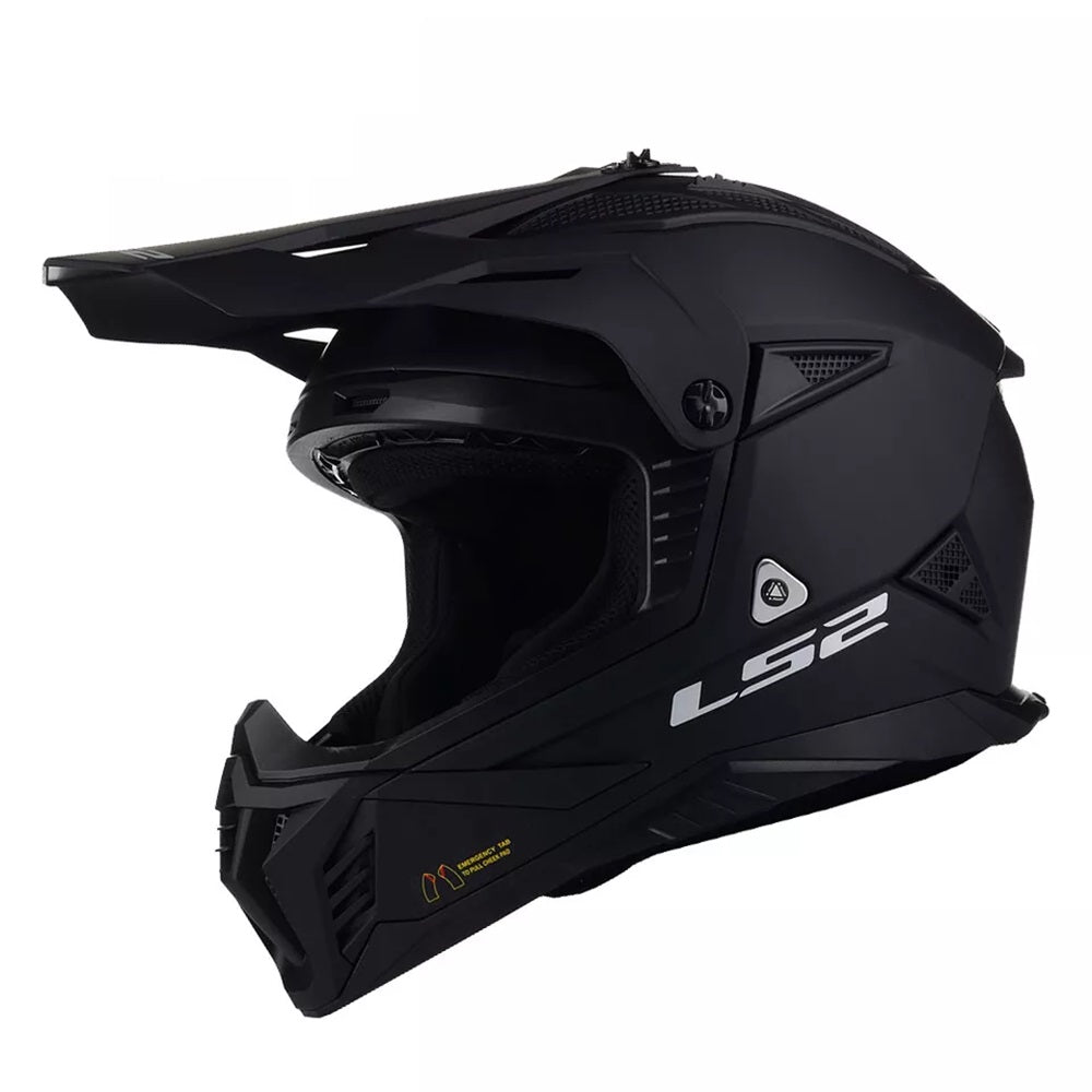 LS2 MX708 FAST II Off-Road Helmet- Matt Black