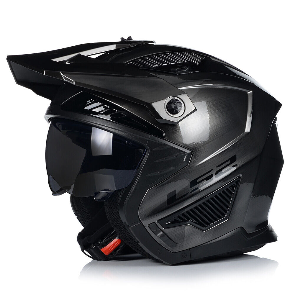 Riderwear | LS2 OF606 DRIFTER Jeans Modular Helmet - Titanium