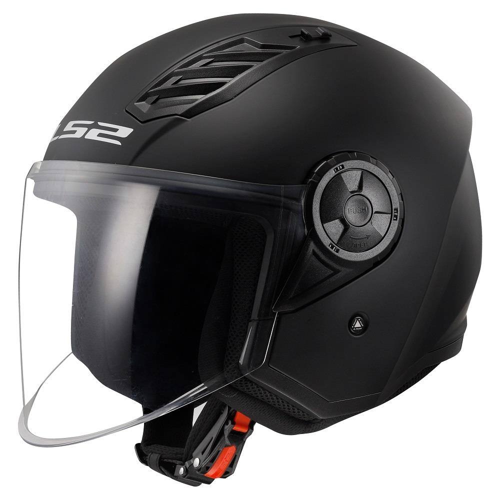 Riderwear | LS2 OF616 Airflow-II Open Face Helmet - Matt Black