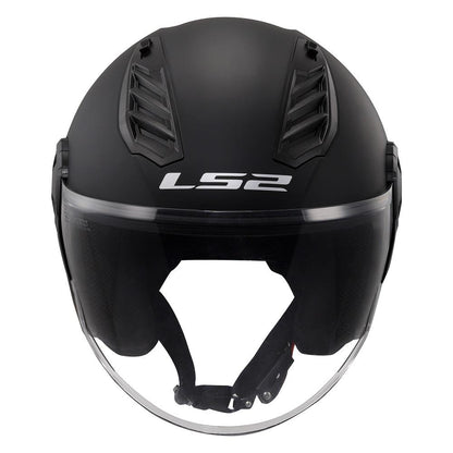 Riderwear | LS2 OF616 Airflow-II Open Face Helmet - Matt Black