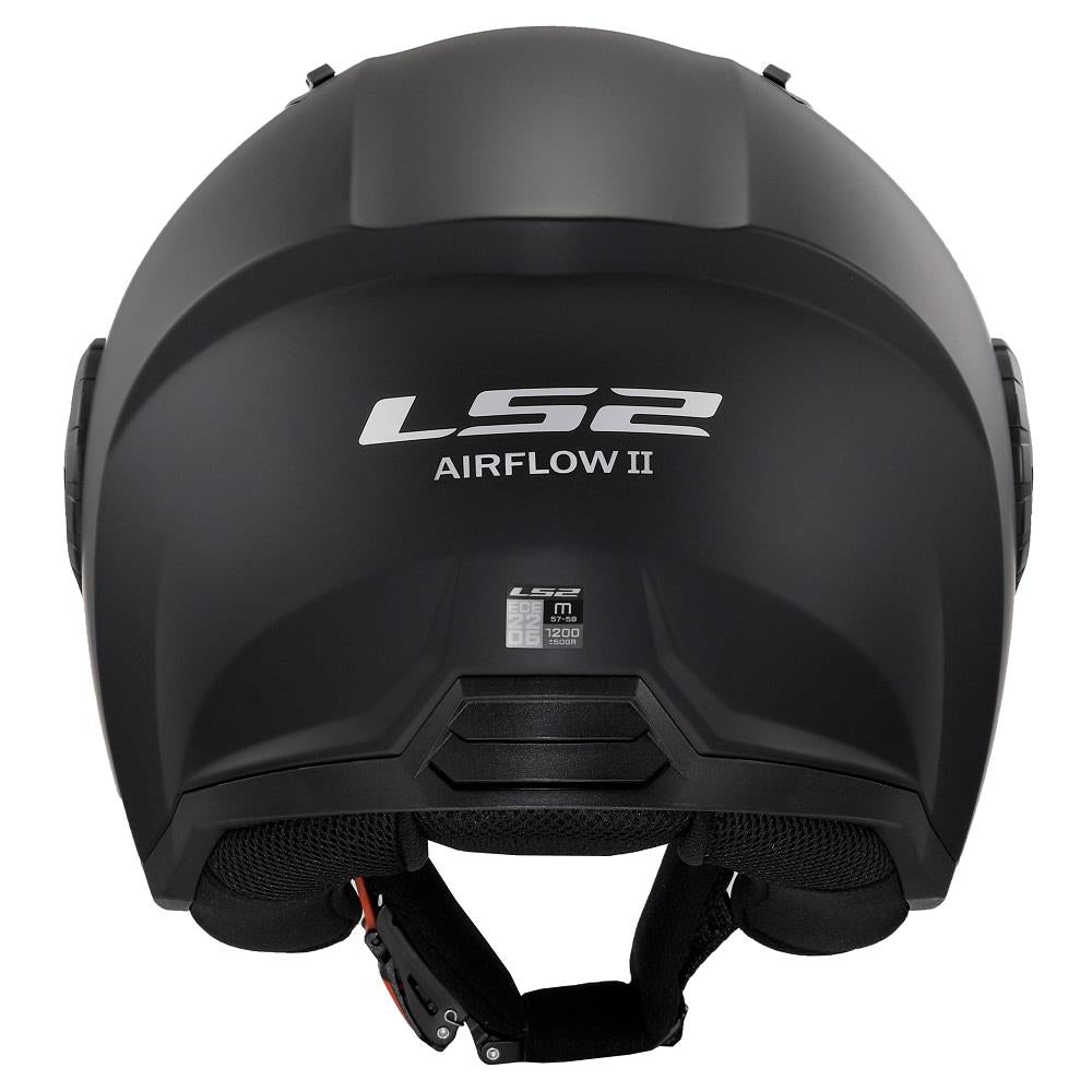 Riderwear | LS2 OF616 Airflow-II Open Face Helmet - Matt Black