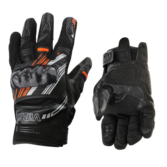 ViPER Summer Motorcycle Rage CE Approved Gloves Orange